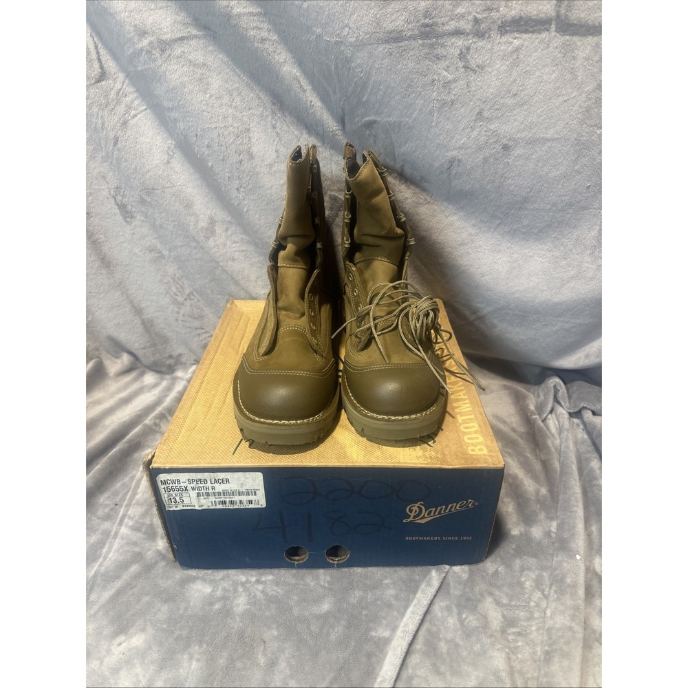 Danner MCWB 15655X Speed Lacer Combat Boots Men's 13.5 Gore Tex Tan Military